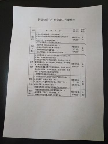 陜煤建設銅煤公司小小黨建工作提醒卡發揮大作用